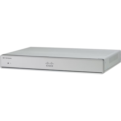 Cisco ISR1100-4GLTENA 1 SIM Cellular, Ethernet Modem/Wireless Router - 4G - LTE 1900, LTE 1700, LTE 700, LTE 850 - LTE, UMTS, HSPA+ - 2 x Antenna(2 x External) - 4 x Network Port - 4 x Broadband Port - USB - Gigabit Ethernet - VPN Supported - Desktop  PERP 