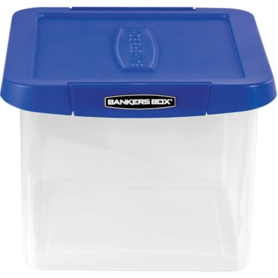 Bankers Box Storage Case - External Dimensions: 14" (355.60 mm) Width x 17.4" (441.33 mm) Depth x 10.5" (266.70 mm) Height - Media Size Supported: Letter 8.50" (215.90 mm) x 11" (279.40 mm), Legal 8.50" (215.90 mm) x 14" (355.60 mm) - Lid Lock Closure - Heavy Duty - Stackable - Plastic, Polypropylen PLASTIC BANKERS BOX STACKS UP TO 5 HIGH