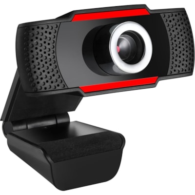 Adesso CyberTrack CyberTrack H3 Webcam - 1.3 Megapixel - 30 fps - Black, Red - USB 2.0 - 1280 x 720 Video - CMOS Sensor - Manual Focus - Microphone - For Computer, Notebook, Smart TV  