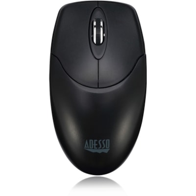 Adesso Antimicrobial Wireless Desktop Mouse - Optical - Wireless - 30 ft (9144 mm) - Radio Frequency - 2.40 GHz - Black - USB Type A - 1200 dpi - Scroll Wheel - 3 Button(s) - Symmetrical - 2 x AAA Battery Supported  MOUSE 