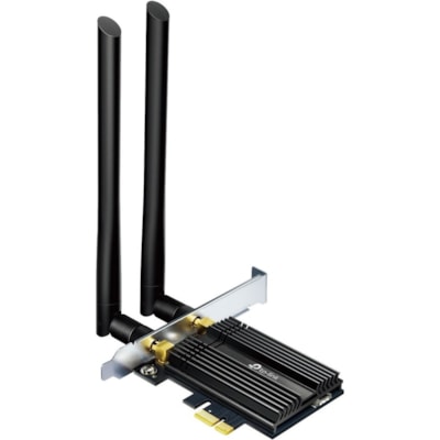 TP-Link TX50E IEEE 802.11ax Bluetooth 5.0 Dual Band Wi-Fi/Bluetooth Combo Adapter for Bluetooth Headset, Desktop Computer - PCI Express - 2.93 Gbit/s - 2.40 GHz ISM - 5 GHz UNII - Plug-in Card  WRLS 