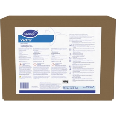 Diversey Vectra Floor Finish - Ready-To-Use - 18.93 L - Ammonia Scent - Fast Acting, Durable, Scuff Resistant, Scratch Resistant, Slip Resistant - Off White - 1 Each  