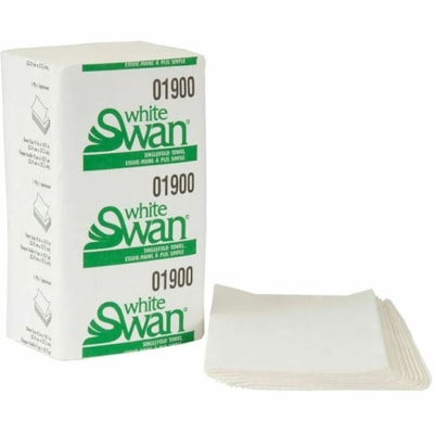 Kruger White Swan® Single fold Towels - 1 Ply - Single Fold - White - 4000 / Box SINGLEFOLD 250 SHEETS/PK ECOLOGO