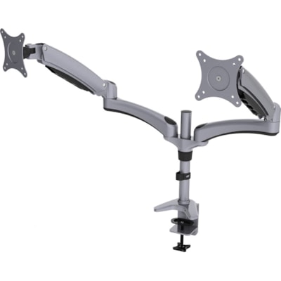 DAC® Duo Plus MP-207 Mounting Arm for Monitor - Silver - Landscape/Portrait - 2 Display(s) Supported - 27" Screen Support - Die-cast Aluminum - 1 Each MONITORS UP TO 27"  VESA MIS-D TENSION SPRING FOR POSITIONING