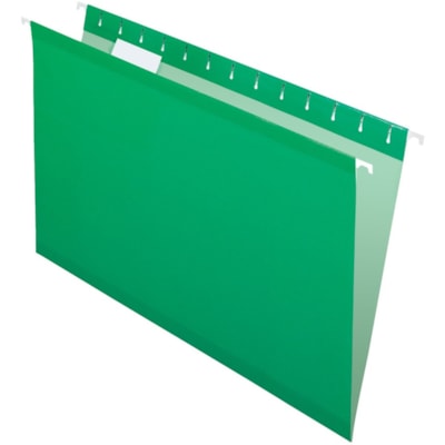 TOPS Legal Hanging Folder - 8 1/2" (215.90 mm) x 14" (355.60 mm) - 11 pt. (3.87 mm) - Light Green - 25 / Box HEAVYWEIGHT MYLAR REINFORCED REVERSAFLEX