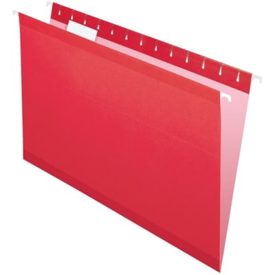 TOPS Legal Hanging Folder - 8 1/2" (215.90 mm) x 14" (355.60 mm) - 11 pt. (3.87 mm) - Red - 25 / Box  