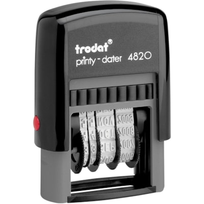 Trodat Printy Dater 4820 Automatic Self-Inking Dater - Language - French - Date Stamp - Plastic - 1 Each  