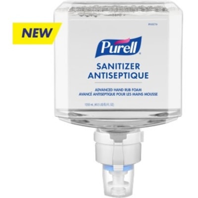 PURELL® - Recharge pour distributeur de désinfectant pour les mains Purell ES8 - Sans parfum Arôme - 1,20 L - Tue les germes - Main - Sans colorant - 2 / boîte  