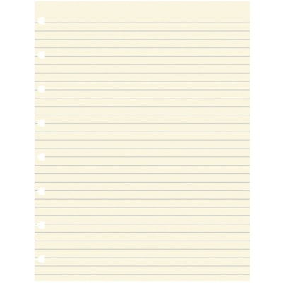 Filofax - Recharges - Avec ligne Réglure - Folio - format 10 7/8 po (276,23 mm) x 8 1/2 po (215,90 mm) - Papier Crème - 32 / emballage 32 FEUILLES LIGNéES PAPIER CRèME