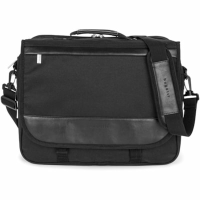 bugatti Gregory Carrying Case (Briefcase) for 15.6" Notebook - Black - Polyester Body - 12" (304.80 mm) Height x 15" (381 mm) Width x 5" (127 mm) Depth - 1 Each BLACK  POLYESTER FITS MOST 15.6" LAPTOP