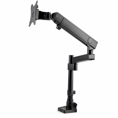 StarTech.com Desk Mount Monitor Arm with 2x USB 3.0 ports for VESA Display up to 34" (17.6lb/8kg), C-Clamp/Grommet, Mechanical Spring - VESA 75x75/100x100mm pole mount heavy duty single monitor arm for large 32in (16:9) or 34in (21:9/ultrawide) display up to 8kg; 2 USB 3.0 passthrough ports - Tilt/s  STND 