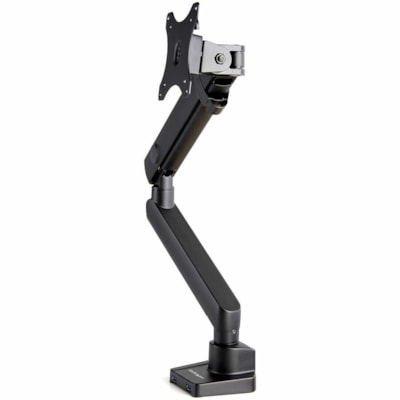 StarTech.com Desk Mount Monitor Arm with 2x USB 3.0 ports, for VESA Display up to 34" (17.6lb/8kg) , C-Clamp/Grommet, Mechanical Spring - VESA 75x75/100x100mm heavy duty single monitor arm for 32in (16:9) or 34in (21:9/ultrawide) display up to 8kg; 2 USB-A 3.0 passthrough ports - Tilt/Swivel - Full   MNT 