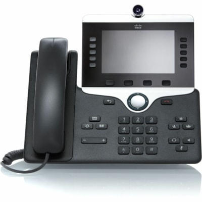 Cisco 8845 IP Phone - Refurbished - Corded - Corded - Bluetooth - Wall Mountable - Charcoal  - VoIP - 2 x Network (RJ-45) - PoE Ports  PERP 