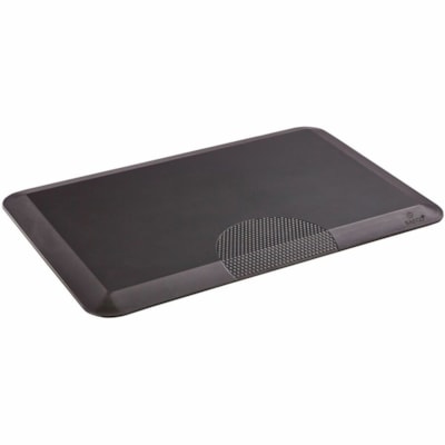 Safco Movable Anti-Fatigue Mat - Floor - 36" (914.40 mm) Length x 24" (609.60 mm) Width x 1" (25.40 mm) Thickness - Rectangular - Black - 1 Each BLACK 