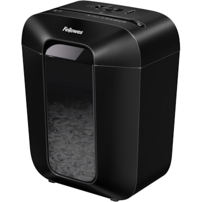 Fellowes LX45 Cross-cut Shredder - Non-continuous Shredder - Cross Cut - 8 Per Pass - for shredding Staples, Paper, Paper Clip, Credit Card - 0.2" (3.97 mm) x 1.6" (39.69 mm) Shred Size - P-4 - 6 Minute Run Time - 20 Minute Cool Down Time - 15.14 L Wastebin Capacity - Black CROSS CUT FOR PERSONAL USE