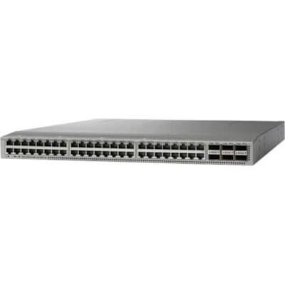 Cisco Nexus 93108TC-FX Ethernet Switch - 48 Ports - Manageable - 10 Gigabit Ethernet, 100 Gigabit Ethernet - 10GBase-T, 100GBase-X - Refurbished - 3 Layer Supported - Modular - 460 W Power Consumption - Twisted Pair, Optical Fiber - 1U - Rack-mountable - 1 Year Limited Warranty  PERP 