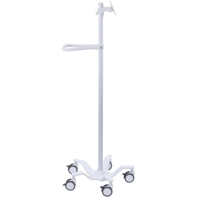 Ergotron - Multipurpose Cart StyleView - 15 lb (6803,89 g) Capacité - 5 Roulette - largeur de 23,8 po (603,25 mm) x profondeur de 23,8 po (603,25 mm) - Blanc brillant  