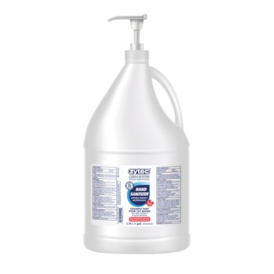 Zytec Gel désinfectant pour les mains - 3,78 L - Pompe Dsitributeur - Tue les germes, Antibactérien - Main - Hydratant - clair - 1 chaque 3.78 L DE 70% D'ALCOOL