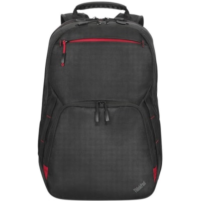 Lenovo Essential Plus Carrying Case Rugged (Backpack) for 15.6" Notebook - Black - Weather Resistant, Wear Resistant - Ballistic Nylon, Polyethylene Terephthalate (PET), Polyester Body - Hand Grip, Shoulder Strap, Handle, Carrying Strap  CASE 