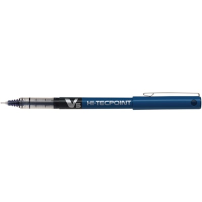 Pilot - Stylo à bille roulante Hi-Tecpoint - 0,5 mm (0,02 po) Aiguille Pointe de stylo - Ink Noir / Bleu - Liquide - 12 / boîte PTE AIGUILLE EXTRA-FINE 0.5MM ENCRE LIQUID  BLEU NOIR