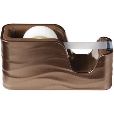 Scotch Desktop Tape Dispenser C20-WAVE-MB - 1" (25.40 mm) Core - Refillable - Sleek Style - Brown DESKTOP TAPE DISPENSER 