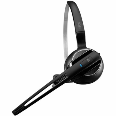 EPOS IMPACT SD 10 ML - US Headset - Mono - Wireless - DECT - 590.6 ft - 150 Hz - 6.80 kHz - On-ear - Monaural - Noise Cancelling, Electret, Bi-directional, Condenser Microphone - Black, Silver Wireless Dect System Headset 