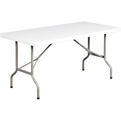 Table pliante ToughLite TLT-3060 HDL - Granit Rectangulaire Dessus - Thermolaqué Base - 300 lb (136,08 kg) Capacité - 60 po (1524 mm) Longueur de la table x 30 po (762 mm) Largeur de la table - 29 po (736,60 mm) Hauteur - Polyuréthane, Résine Matériel supéri GRANITE FINISH 200LB 60"L X 30"D X 29"H