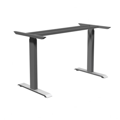 HDL Athena ATH-E1-2LEG Table Base - Material: Laminate - Finish: Silver Metal ELECTRIC HEIGHT ADJUSTABLE 
