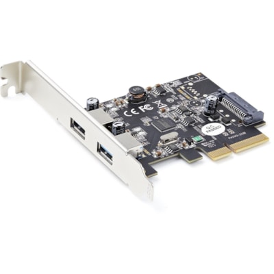 StarTech.com 2-Port USB PCIe Card 10Gbps/port - USB 3.2 Gen 2 Type-A PCI Express 3.0 x2 Host Controller Expansion Card - Windows/Linux - 2-port USB PCIe card - ASM3142 host controller for 2x USB-A ports up to 10Gbps/port - USB 3.1/3.2 Gen 2 PCI Express 3.0 x2 expansion card - Add-on adapter card sup  BOPT 