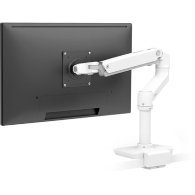 Ergotron Desk Mount for LCD Monitor - White - Height Adjustable - 1 Display(s) Supported - 34" Screen Support - 25 lb (11339.81 g) Load Capacity - 75 x 75, 100 x 100 - Aluminum LOW PROFILE  BWT 