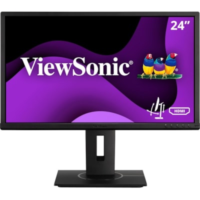 ViewSonic Graphic VG2440 24" Class Full HD LED Monitor - 16:9 - Black - 23.6" Viewable - Multi-domain Vertical Alignment (MVA) - LED Backlight - 1920 x 1080 - 16.7 Million Colors - 250 cd/m² - 5 ms - 75 Hz Refresh Rate - Speakers - HDMI - VGA - DisplayPort - USB Hub IMNTR 