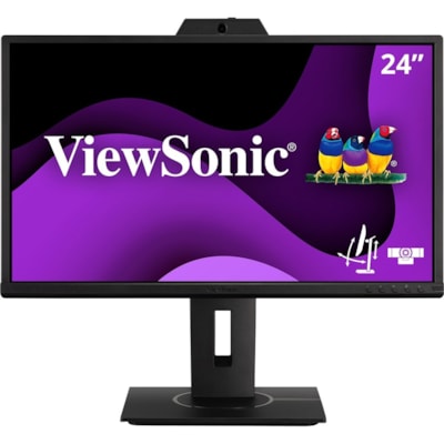 ViewSonic Graphic VG2440V 24" Class Webcam Full HD LED Monitor - 16:9 - Black - 23.8" Viewable - In-plane Switching (IPS) Technology - LED Backlight - 1920 x 1080 - 16.7 Million Colors - 250 cd/m² - 5 ms - 75 Hz Refresh Rate - Speakers - HDMI - VGA - DisplayPort - USB Hub  MNTR 