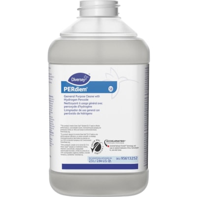 PERdiem General Purpose Cleaner with Hydrogen Peroxide - Concentrate - 2.50 L - Heavy Duty, Dilutable, Phosphorous-free, Odorless, Color-free - Clear Bottle - 1 Each 2X2.5L 