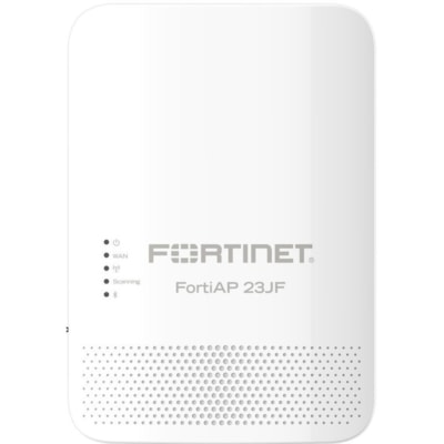 Fortinet FortiAP FAP-23JF 802.11ax 1.73 Gbit/s Wireless Access Point - Indoor - 2.40 GHz, 5 GHz - Internal - MIMO Technology - 7 x Network (RJ-45) - Gigabit Ethernet - PoE Ports - 17.50 W - Wall Plate, Desktop, Ceiling Mountable, Rail-mountable, Wall Mountable - IP67  ACCS 
