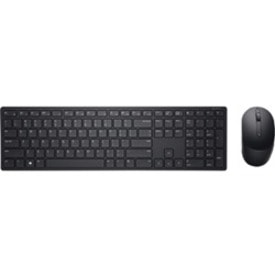 Dell Pro Wireless Keyboard And Mouse KM5221W - USB Wireless RF - French - Black - USB Wireless RF Mouse - Optical - 4000 dpi - Scroll Wheel - Black - Symmetrical - AA, AAA - Compatible with Desktop Computer for Windows, Mac OS, Linux, ChromeOS, Android  WRLS 