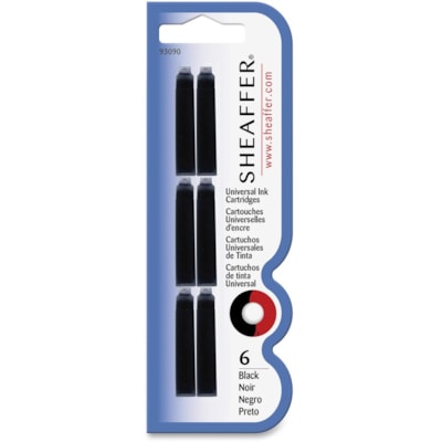 SHEAFFER VFM INK CARTRIDGE BLK VFM FOUNTAIN PEN REFILL 6PK 