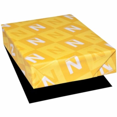 Astrobrights - Papier cartonné polyvalente imprimable - format lettre - 8 1/2 po (215,90 mm) x 11 po (279,40 mm) - 80 lb (36287,39 g) Poids de Base - Green Seal - Sans acide, Non perforé - Noir éclipse - 2000 Feuilles - 250 Feuilles per rame - 8 / Carton FSC LASER INKJET GUARANTEED ECLIPSE BLACK