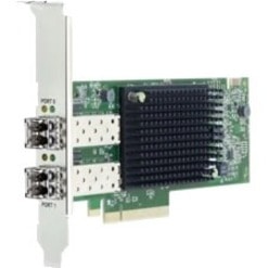 Dell Emulex LPe35002 Dual Port FC32 Fibre Channel HBA, Low Profile - PCI Express 4.0 x8 - 2 x Total Fibre Channel Port(s) - Plug-in Card  CTLR 