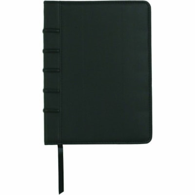 Hilroy Deluxe Faux Leather Journal, 7-3/8 X 9-1/2 Inches, 200 Pages, Black - 200 Sheets - 200 Pages - 7" (177.80 mm) x 9 5/16" (236.54 mm) Sheet Size - 9.50" (241.30 mm) Height x 7.25" (184.15 mm) Width x 1" (25.40 mm) Depth - Black Faux Leather Cover - Durable Cover, Padded Cover, Ribbon Marker, Ac 9-1/2" X 7-3/8"   FAUX LEATHER 