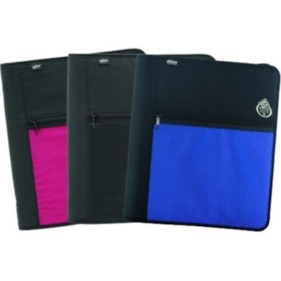 Hilroy ZipTote 3-ring Zipper Binder, 2 X 13-3/4 X 11-7/8 Inches, Assorted Colours - 2" (50.80 mm) Binder Capacity - 2" (50.80 mm) Ring - Fastener(s): 3 x Ring - Black, Blue, Pink - 1.47 lb (665.42 g) - Durable - 1 Each HILROY ZIPTOTE 2" ASSORTED