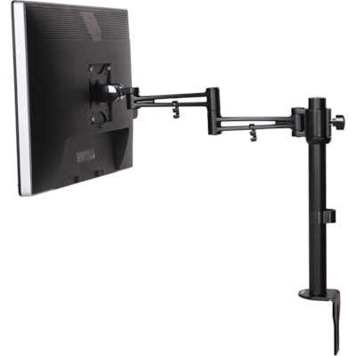 Exponent Microport Desk Mount for Monitor - Black - Height Adjustable - 1 Display(s) Supported - 30" Screen Support - 22.05 lb (10000 g) Load Capacity - 100 x 100, 75 x 75 - Aluminum - 1 Each DESKTOP MOUNT (CLAMP) BLACK