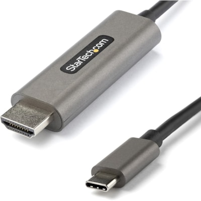 StarTech.com 6ft (2m) USB C to HDMI Cable 4K 60Hz with HDR10, Ultra HD USB Type-C to HDMI 2.0b Video Adapter Cable, DP 1.4 Alt Mode HBR3 - 6.6ft/2m USB C (DisplayPort 1.4 Alt Mode HBR3) to HDMI 2.0b video adapter cable - 4K 60Hz w/ HDR10/7.1 Audio/HDCP 2.2/1.4; 1080p - USB-C to HDMI cable tested w/  ZCABL 