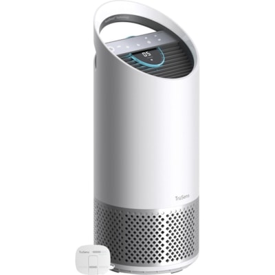 TruSens Medium Air Purifier w/Monitor, White - HEPA, Ultraviolet - 375 Sq. ft. (34838640 mm²) - White WITH SENSORPOD - MEDIUM ROOM 8 X 8 X 22 IN - WHITE