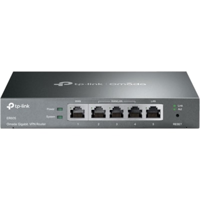 TP-Link - Routeur sans fil Omada ER605 Ethernet - 4 x Port réseau - 1 x Port Broadbandband - Gigabit Ethernet - VPN compatible - Bureau  