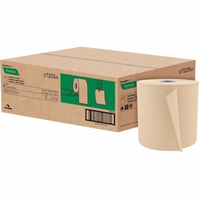 Cascades PRO Perform Roll Towels for Tandem, 1050' - 1 Ply - 7.50" (190.50 mm) Width x 1050 ft (320.04 m) Length - Natural - 6 / Carton 1050 FEET  NATURAL CASCADES PRO PERFORM