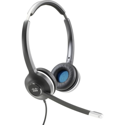 Cisco Headset 532 (Wired Dual with Quick Disconnect coiled RJ Headset Cable) - Stereo - Quick Disconnect - Wired - 90 Ohm - 50 Hz to 18 kHz - Over-the-head - Binaural - Supra-aural - Electret, Condenser, Uni-directional Microphone - Noise Canceling  ACCS 