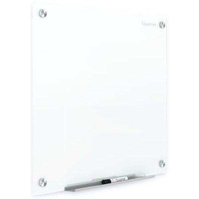 Quartet - Quartet® Tableaux en verre Brilliance effaçable à sec magnétique, 48po x 48po - largeur de 48 po (1219,20 mm) x hauteur de 48 po (1219,20 mm) - Surface En verre trempé - Carré - Horizontale/Verticale - Magnétique - 1 / emballage À SEC BRILLIANCE 4 PI X 4 PI - BLANC