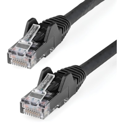 StarTech.com 35ft (10.7m) CAT6 Ethernet Cable, LSZH (Low Smoke Zero Halogen) 10GbE Snagless 100W PoE UTP RJ45 Black Network Patch Cord ETL - 35ft/10.7m Black LSZH CAT6 Ethernet Cable - 10GbE Multi Gigabit 1/2.5/5Gbps/10Gbps to 55m - 100W PoE++, ANSI/TIA-568-2.D Category 6 - 24 AWG stranded 100% copp ernet Cable - 10GbE Multi Giga bit 1/2.5/5Gbps/10Gb