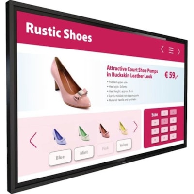 Philips Signage Solutions Multi-Touch Display - 55" (1397 mm) LCD - Touchscreen Cortex A73 - 2 GB DDR3 SDRAM - 3840 x 2160 - 400 cd/m² - 2160p - HDMI - USB - DVI - Serial - Wireless LAN - Ethernet - Android 8.0 Oreo  IR TOUCH 
