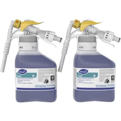 Diversey Crew Bathroom Cleaner/Scale Remover - Ready-To-Use - 1.50 L - Surfactant Scent - Non-corrosive - Purple Spray - 2 / Carton  